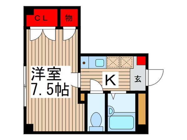 アンプル－ルフェ－ルTAKEDAの物件間取画像